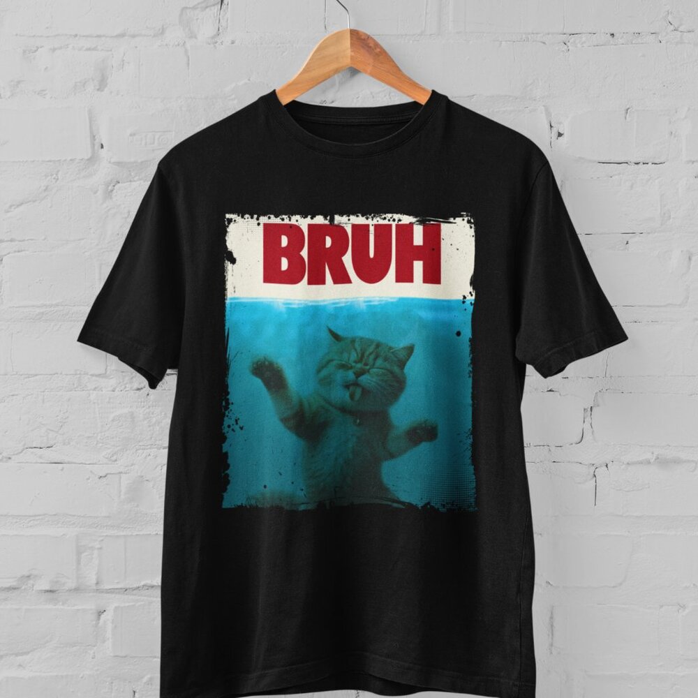 Bruh Funny Cat Meme T-Shirt